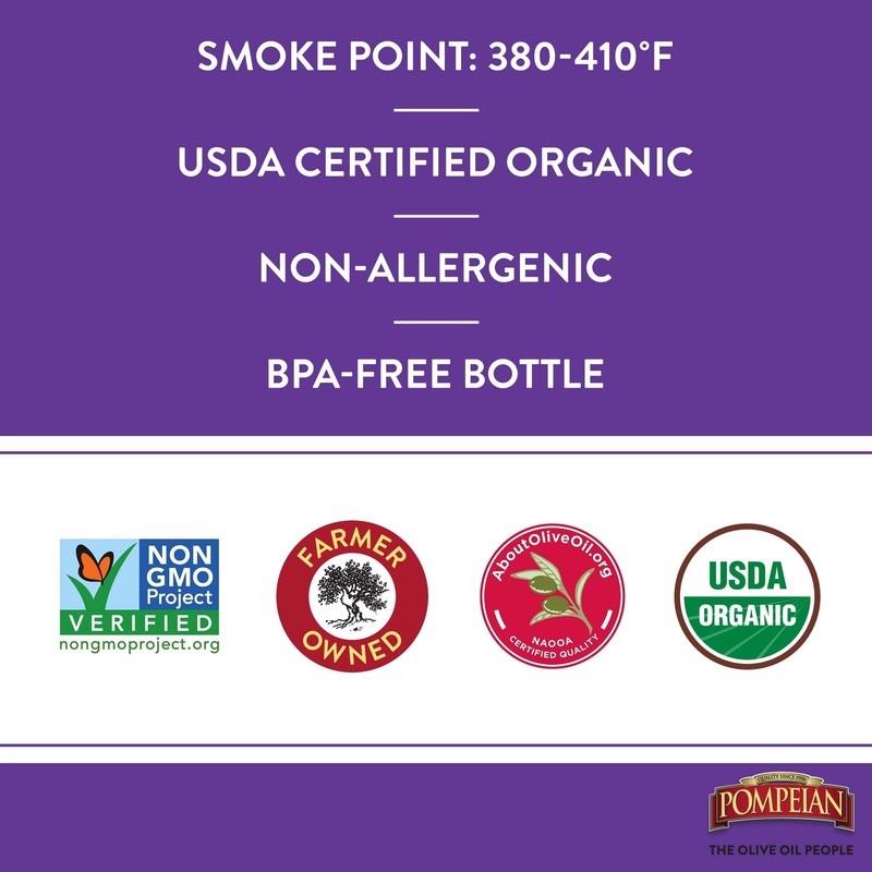 USDA Organic Extra Virgin Olive Oil, Cold Pressed, 48 FL OZ, Salad & Marinades gallery