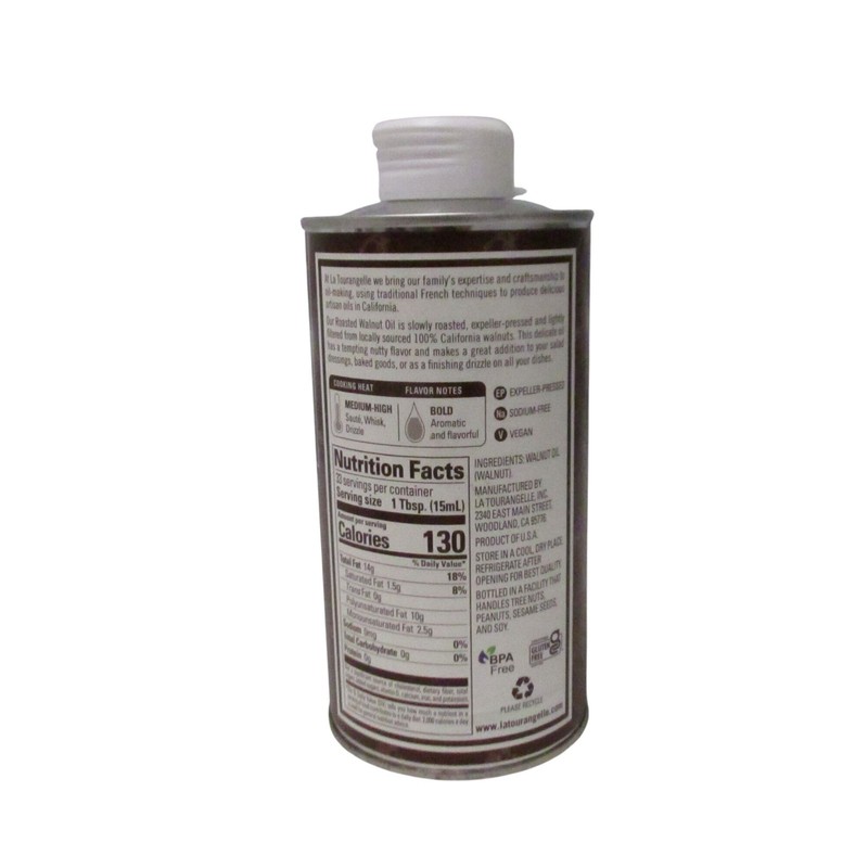 LA TOURANGELLE Roasted Walnut Oil 16.9 fl oz. Bake Dip Naturally Qty 2 Expired gallery