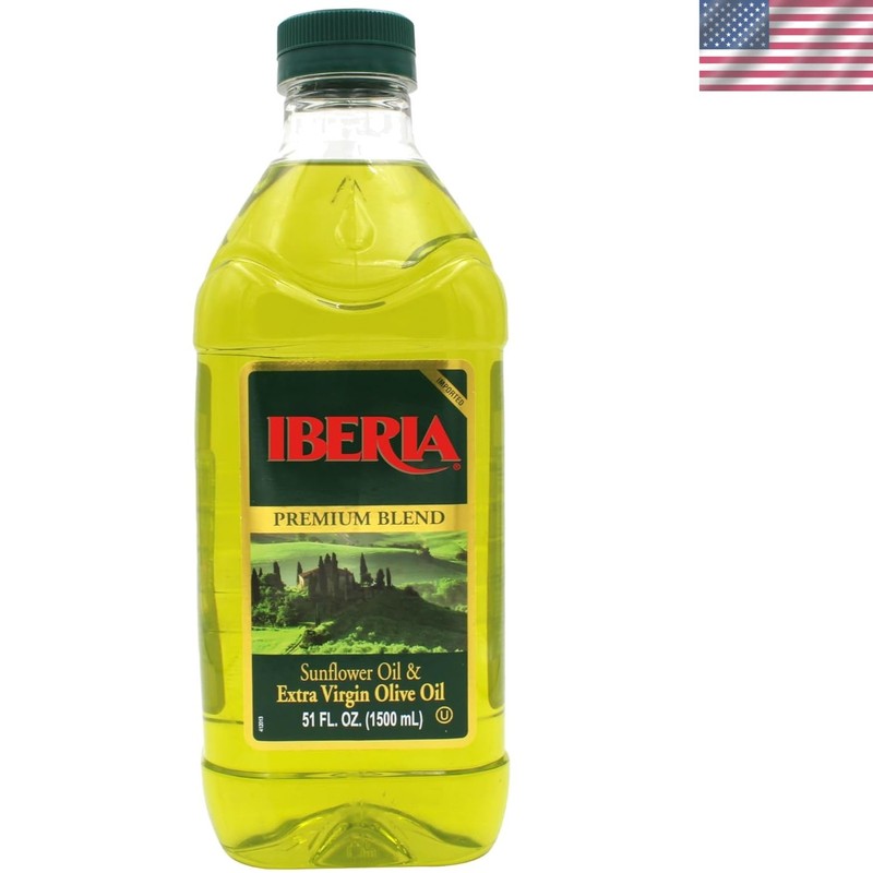 Natural 51 Fl Oz Extra Virgin Olive Oil & Sunflower Oil – Non-GMO & Gluten-Free