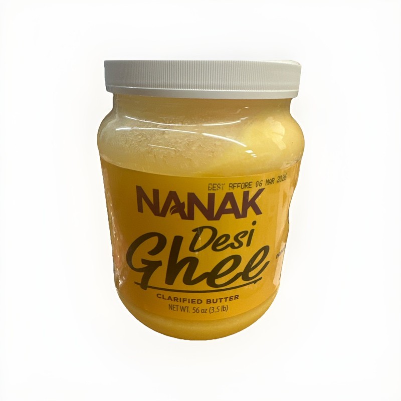 Nanak Pure Desi Ghee, Clarified Butter, 56-Ounce Jar