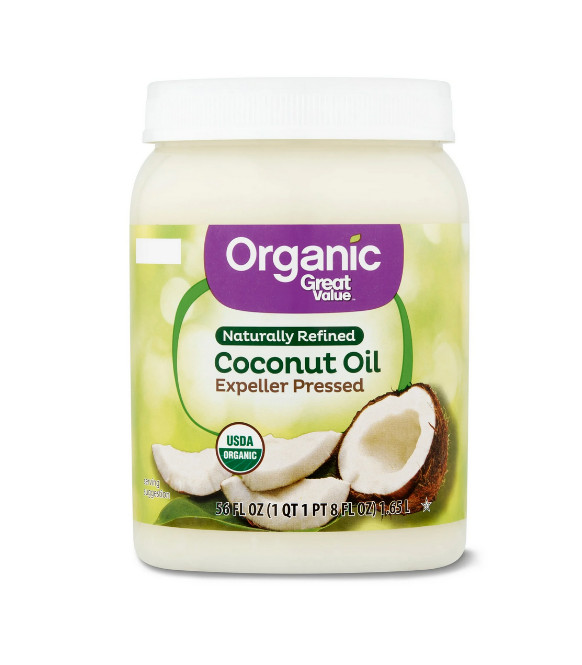 Great Value Organic Naturally Refined Coconut Oil, 56 fl oz