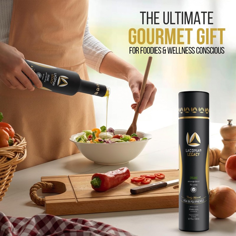 LACONIAN LEGACY High Polyphenol Organic Greek Extra Virgin Olive Oil 2026 GO... gallery