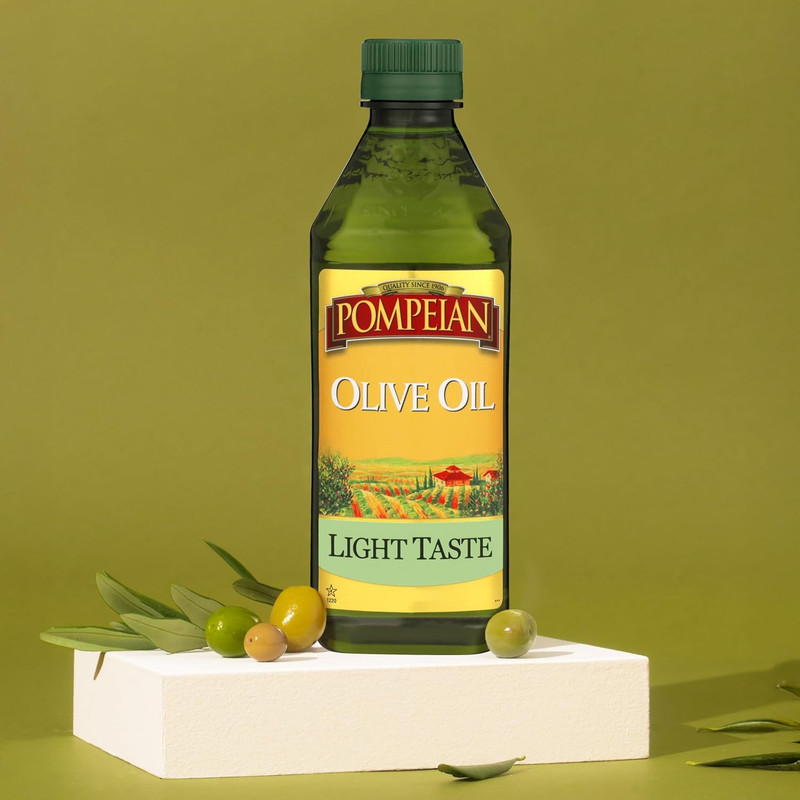 Light Taste Olive Oil, High Heat Cooking, Baking & Sauteing, High Smoke Point, 3 gallery