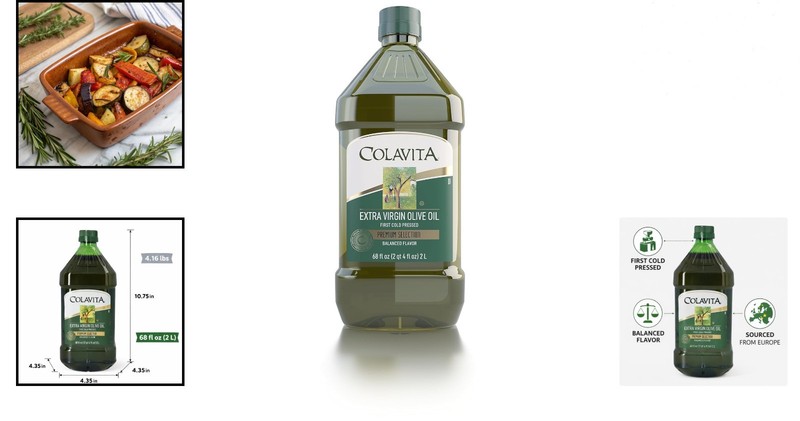 Extra Virgin Olive Oil 68 Oz Cold Pressed Mediterranean Cooking Oil gallery