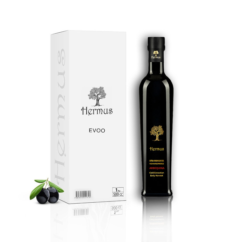 Hermus – ARBEQUINA Organic Cold Pressed Polyphenol Rich Extra Virgin Olive Oil