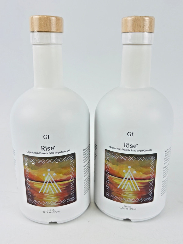 Goodfatts Rise Polyphenol Rich Olive Oil 12.7ozGlass Bottles (Pack of 2) READ!