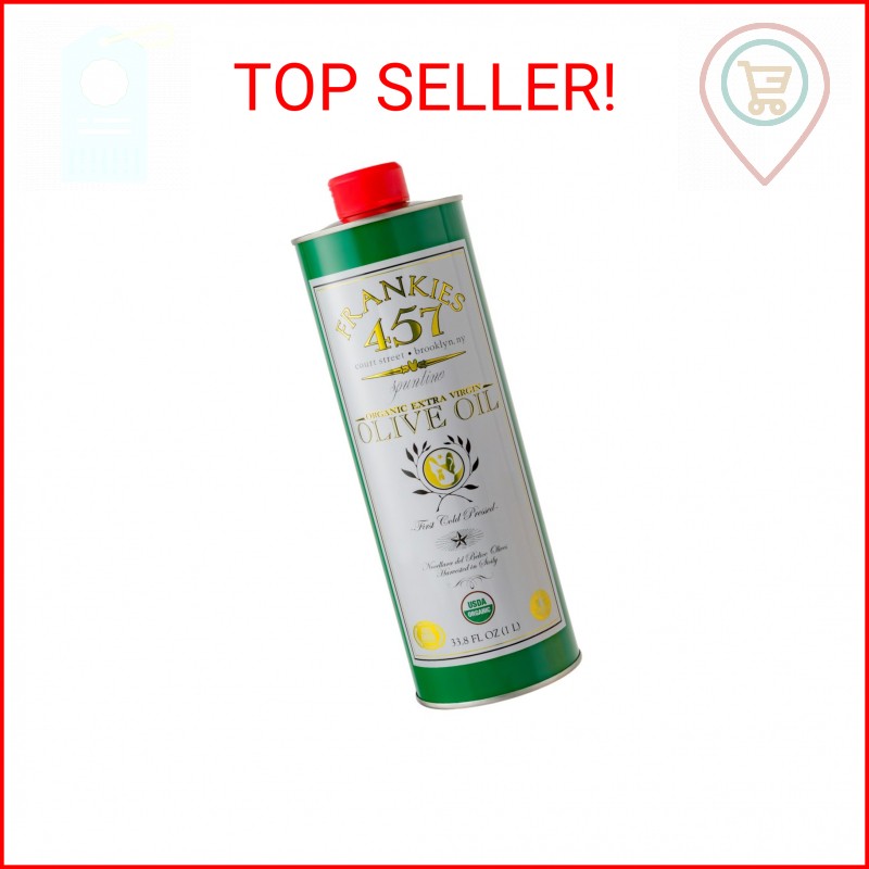 Frankies 457 Organic Extra Virgin Olive Oil – Premium Castelvetrano Olive Oil –