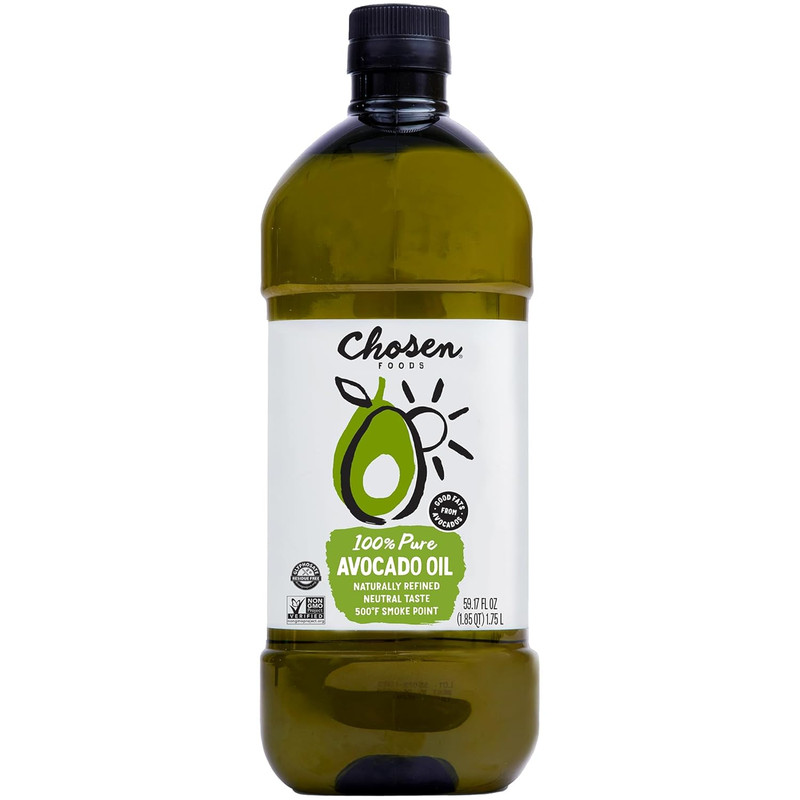 Chosen Foods 100% Pure Avocado Oil for Cooking 1.75L Made with Good Fats