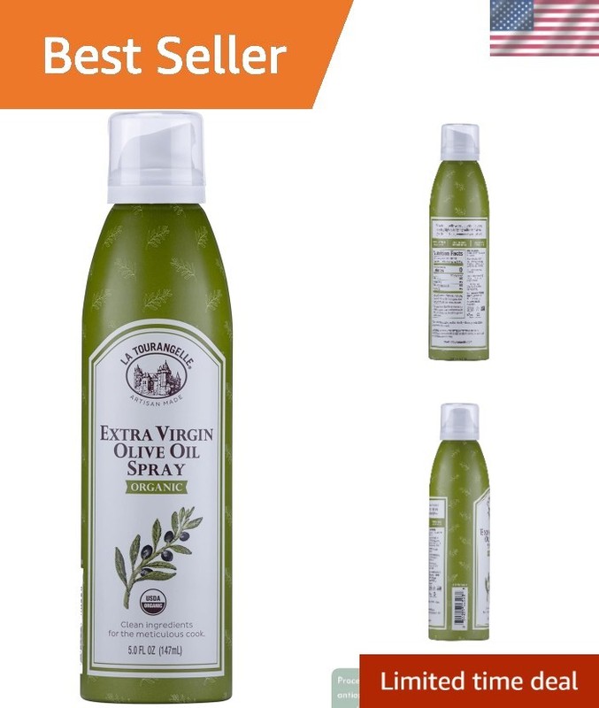 Organic Extra Virgin Olive Oil Spray – Cold-Pressed 5 Fl Oz, All-Natural Cooking