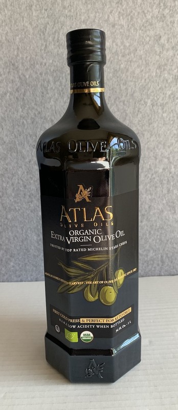 Atlas Organic Cold Pressed Moroccan Extra Virgin Olive Oil, Polyphenol Rich, NEW