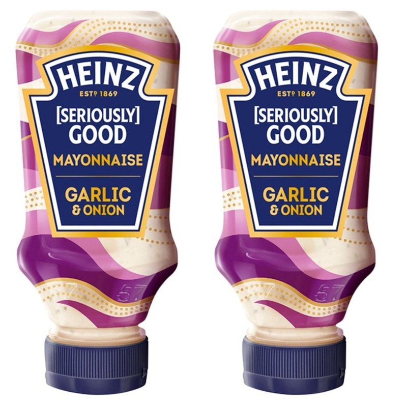 Heinz Garlic & Caramelised Onion Mayonnaise 220ml PACK OF 2