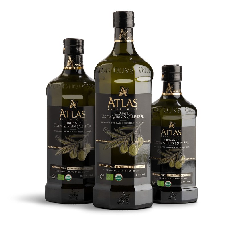 Atlas 1 LT Cold Press Extra Virgin Olive Oil with 34 Fl Oz (Pack of 1) gallery