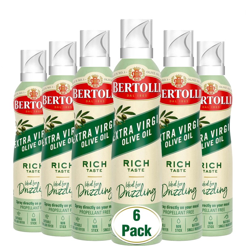 Bertolli Extra Virgin Olive Oil Spray Rich Taste – 4.9 OZ Pack of 6