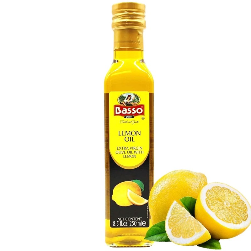 Lemon Oil, Infused Extra Virgin Olive Oil, 8.5 Fl Oz 250 ml, Finishing, Cook... gallery