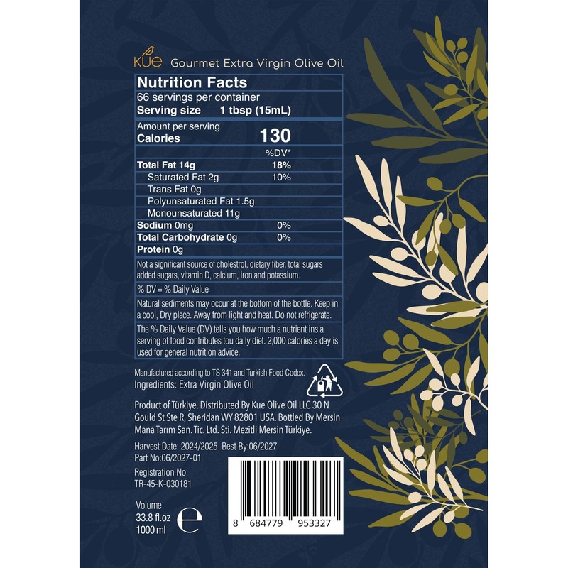 Kue Gourmet Extra Virgin Olive Oil Cold Pressed - Mediterranean Olive Oil - E... gallery