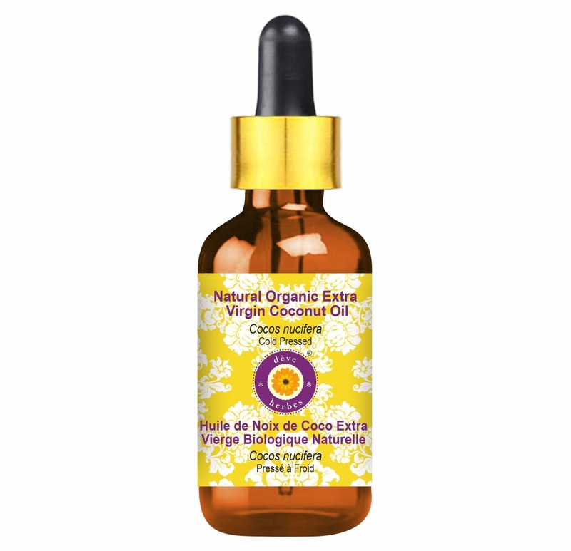 Deve Herbes Natural Organic Extra Virgin Coconut Oil (Cocos nucifera) with Gl…