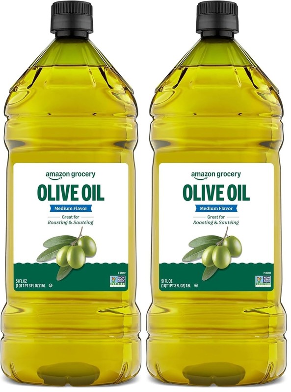 Quality Medium Olive Oil, 102 Fl Oz Total - Perfect for Sautéing & Roasting gallery