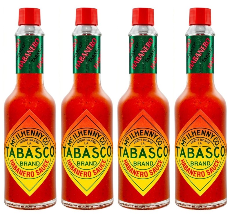 Tabasco Extra Hot Habanero Pepper Sauce 60ml PACK OF 4