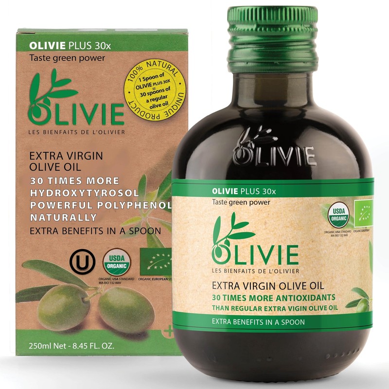 Organic High Polyphenol Extra Virgin Olive Oil, 30x 8.45 Fl Oz (Pack of 1)