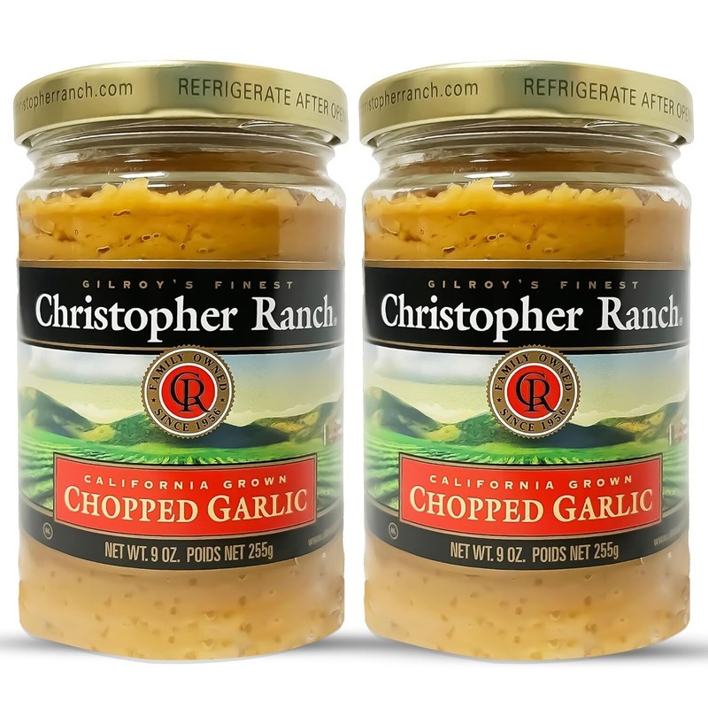 Premium Family-Farmed Chopped Garlic in Jar - Culinary Essential for Home Chefs gallery