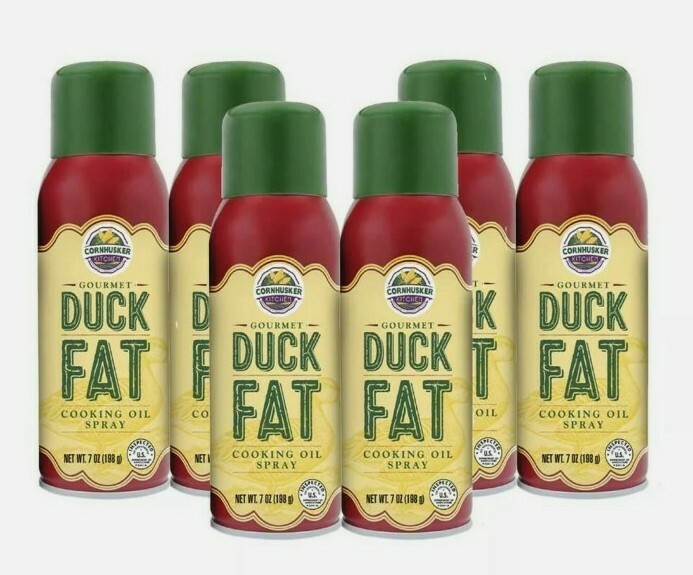 Cornhusker Kitchen’s Duck Fat Cooking Oil Spray 7 oz – Case of 6 Cans