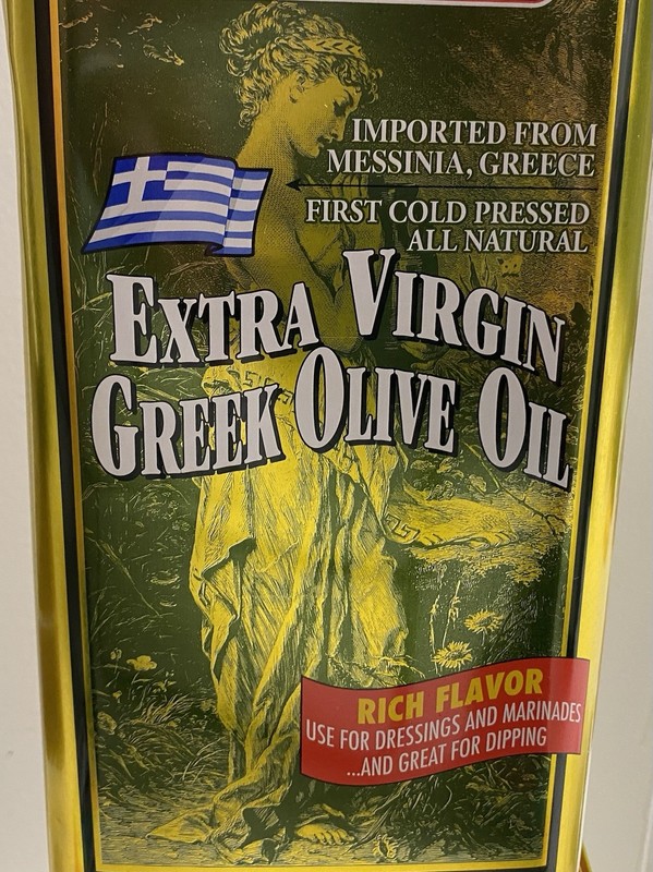 Market Basket Extra Virgin Greek Olive Oil Cold Pressed 3 L Tin