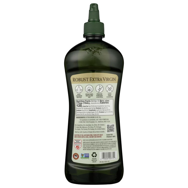 Pompeian Robust Extra Virgin Olive Oil Squeeze - 25.4 fl oz gallery