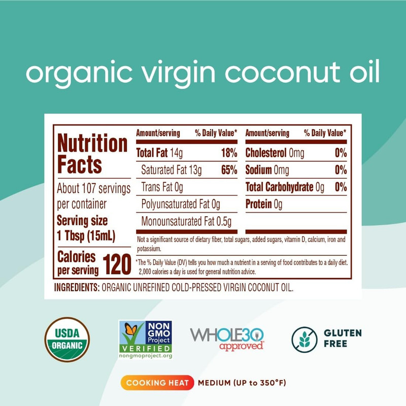 , Organic Coconut Oil, 54 Fl Oz gallery