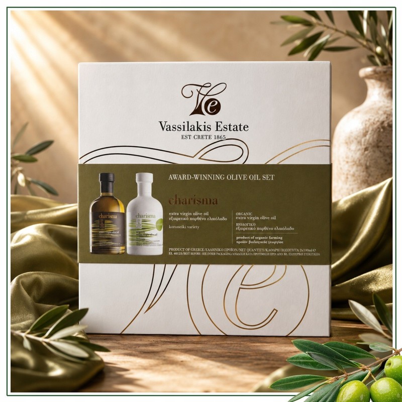 Vassilakis Estate Charisma Olive Oil Set 2x100ml Extra Virgin Olive Oil &... gallery