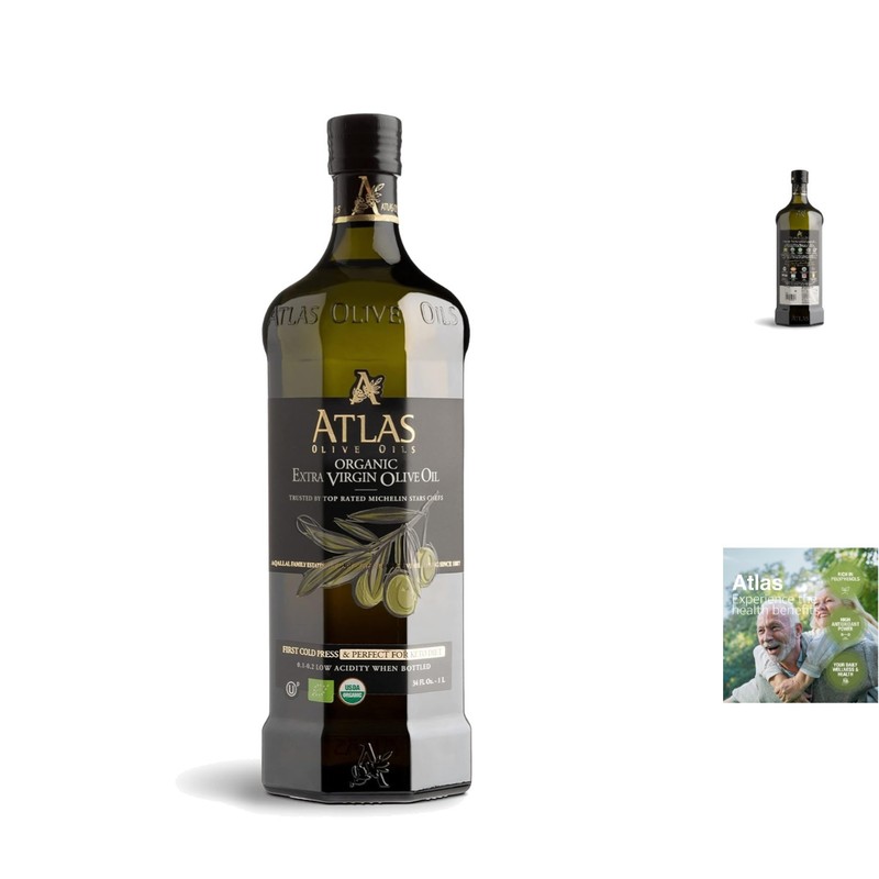 Gourmet 34 Fl Oz Organic Olive Oil from Morocco – Superior Culinary Experience