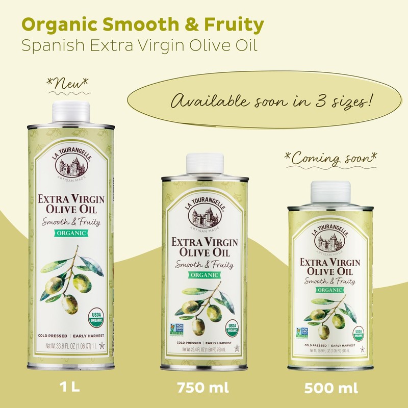 La Tourangelle, Organic Extra Virgin Olive Oil, ColdPressed Early Harvest EVO... gallery