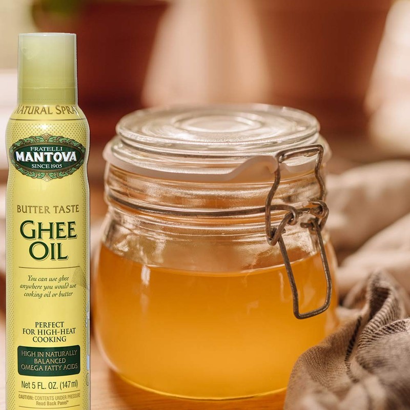 Mantova Ghee Oil Spray 5 Fl Oz Pack of 6 Natural Cooking Spray Gluten Free gallery
