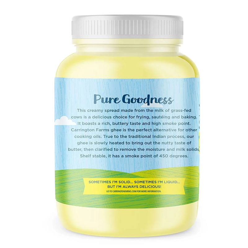 Carrington Farms Ghee, 54Oz. Ghee Clarified Butter, Best Price. gallery