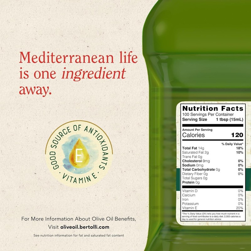 50.7 fl oz Extra Virgin Olive Oil - Non-GMO, 392 F Smoke Point Delight gallery