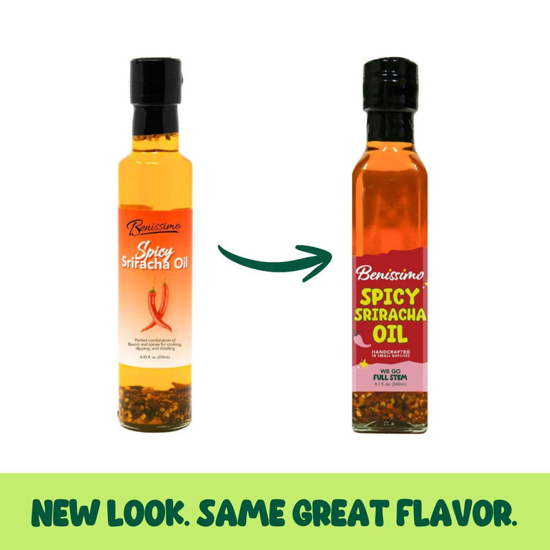 Spicy Sriracha Herb Infused Oil, All Natural Gourmet Cooking Oil with Bold Chili gallery