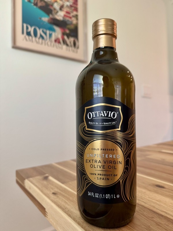 Ottavio Unfiltered Extra Virgin Olive Oil, 1 L – COLD PRESSED