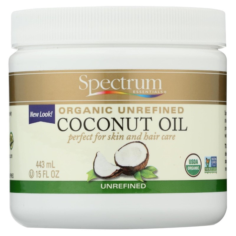 Unrefined Organic Coconut Oil, 15 oz - Kosher, Multi-Purpose Beauty Essential