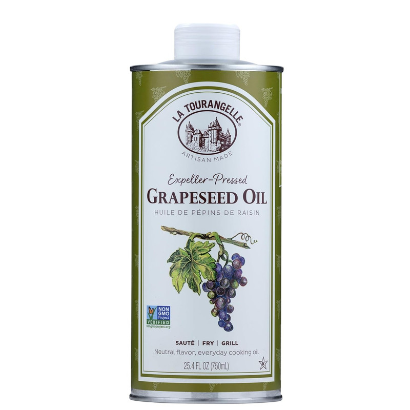 , Expeller-Pressed Grapeseed Oil, High Heat Neutral Cooking Oil, Cast Iron Seaso