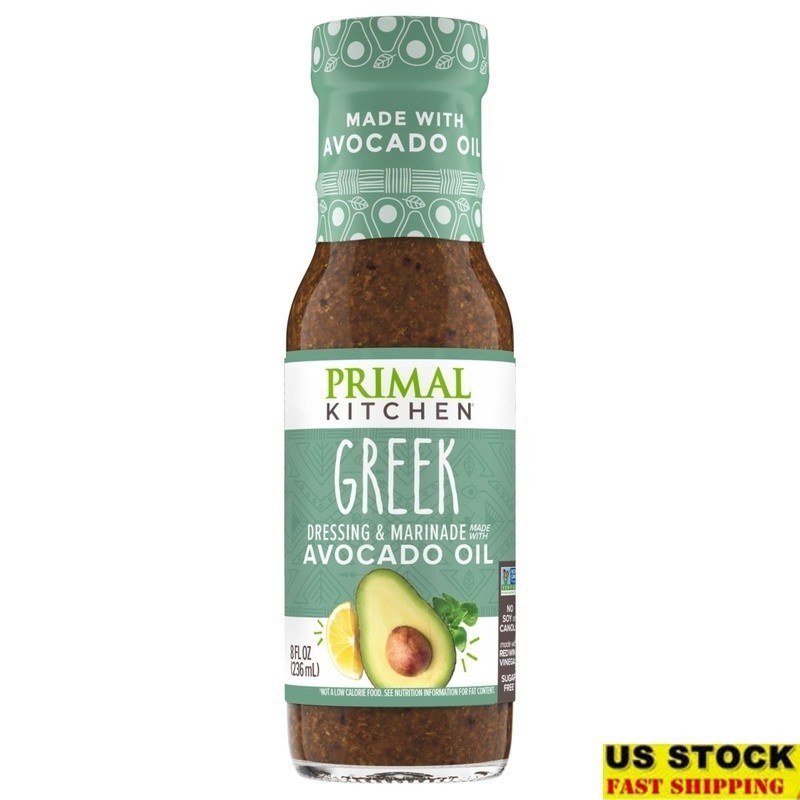 Greek Vinaigrette Marinade Avocado Oil No Sugar Gluten Free Vegan Paleo Keto 8oz