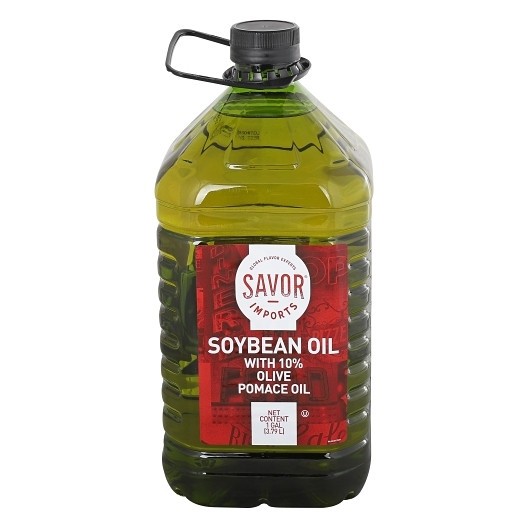 Savor Imports 90/10% Soy/Olive Pomace Blend Oil, 1 Gallon, 6 Per Case