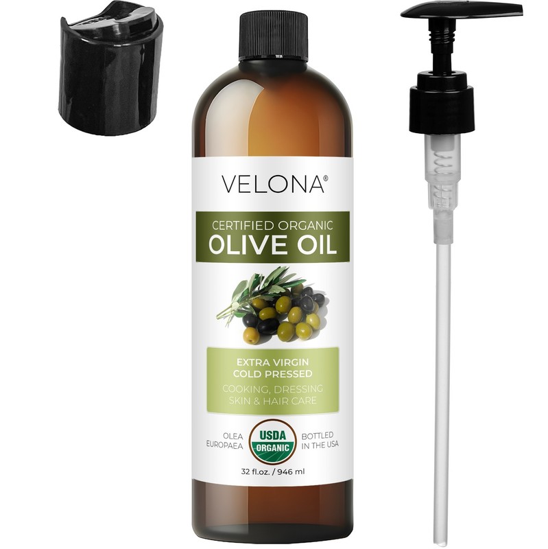 Velona USDA Certified Organic Olive Oil - 32 oz | Extra Virgin Cold Pressed Pure gallery