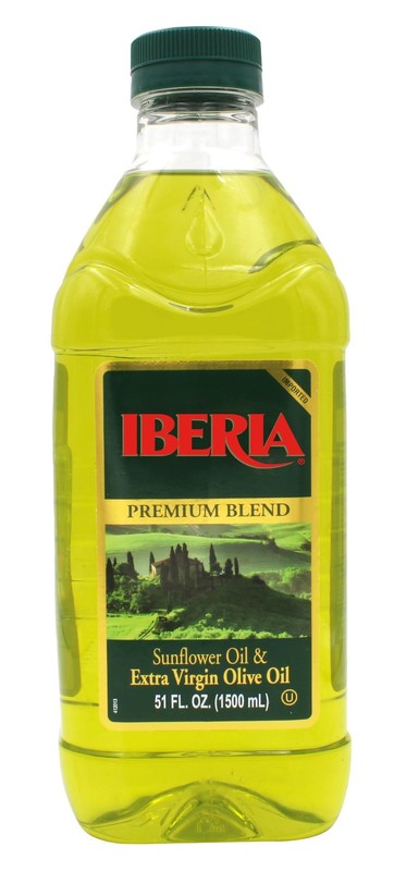 Iberia Extra Virgin Olive Oil & Sunflower 51 Fl Oz (Pack of 1),