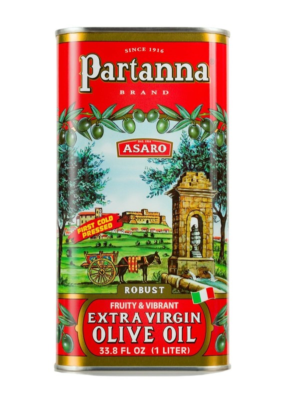 Partanna Robust Extra Virgin Olive Oil – Premium 100% 33.8 fl oz, green