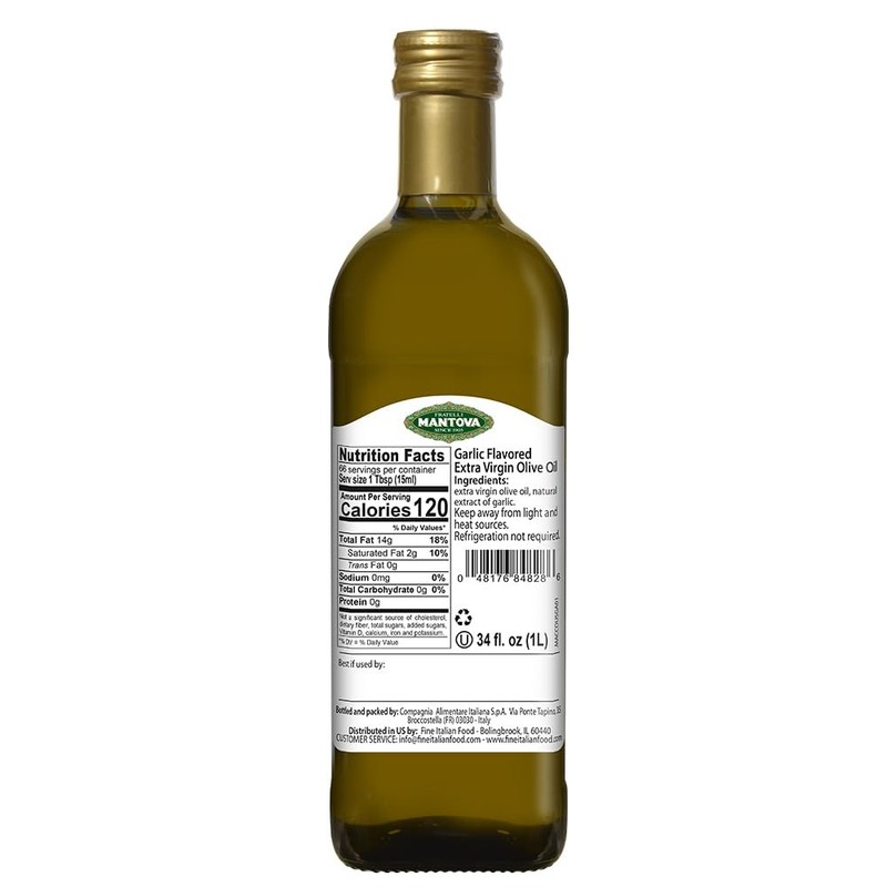 Extra Virgin Olive Oil - Cold-Pressed Garlic Flavor for Salads, Dipping, Cooking gallery