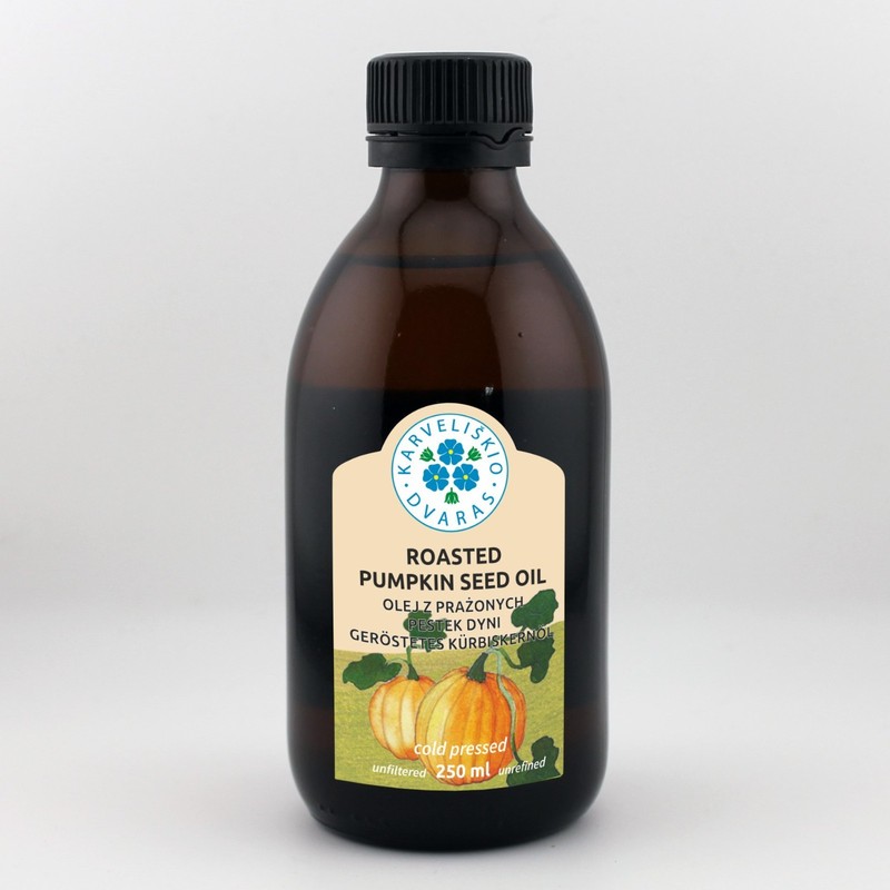Cold Pressed Roasted Pumpkin Seed Oil – 100 % Natural – 250 ml