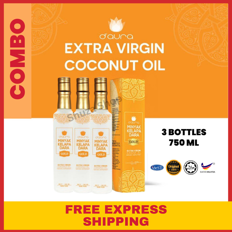 [3 BTL] Premium Virgin Coconut Oil VCO 100% Pure Organic Cold Pressed Superfood