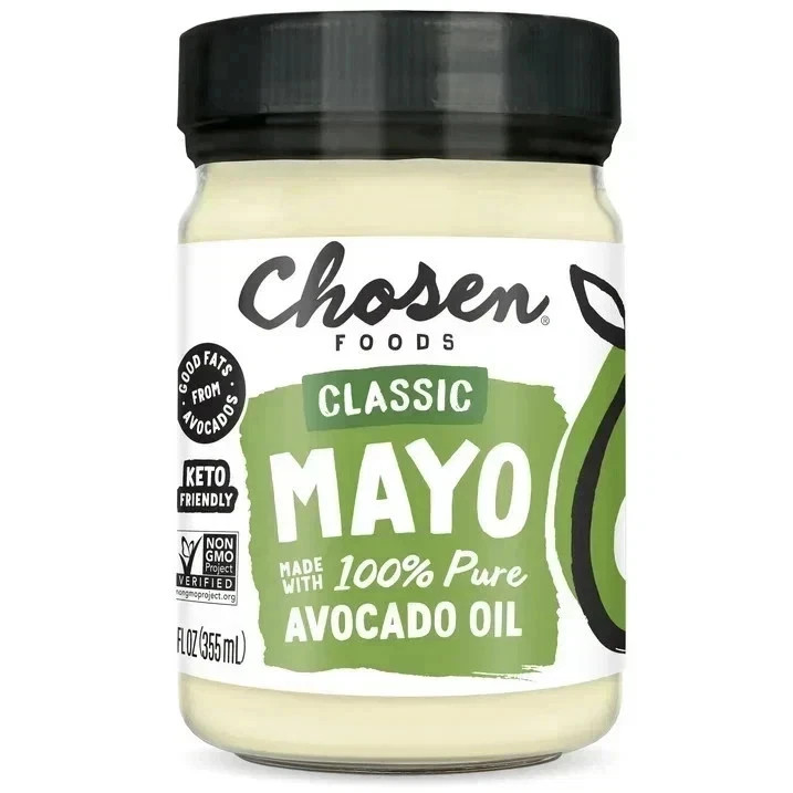 Chosen Foods 100% pure Avocado oil Classic Mayo 12 fl Oz Jar…