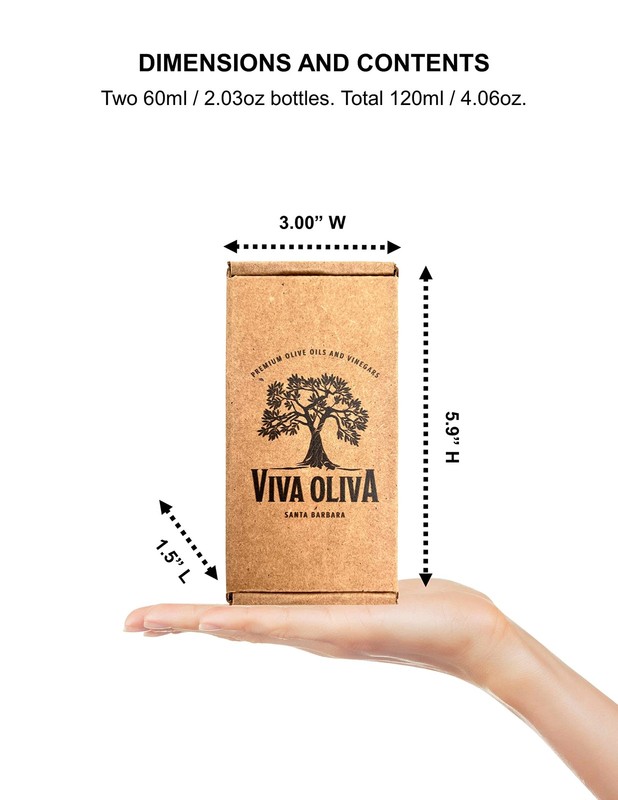 Viva Oliva Two 60ml (2oz) Variety Gift Set - Tuscan Herb Infused Olive Oil & 18 gallery