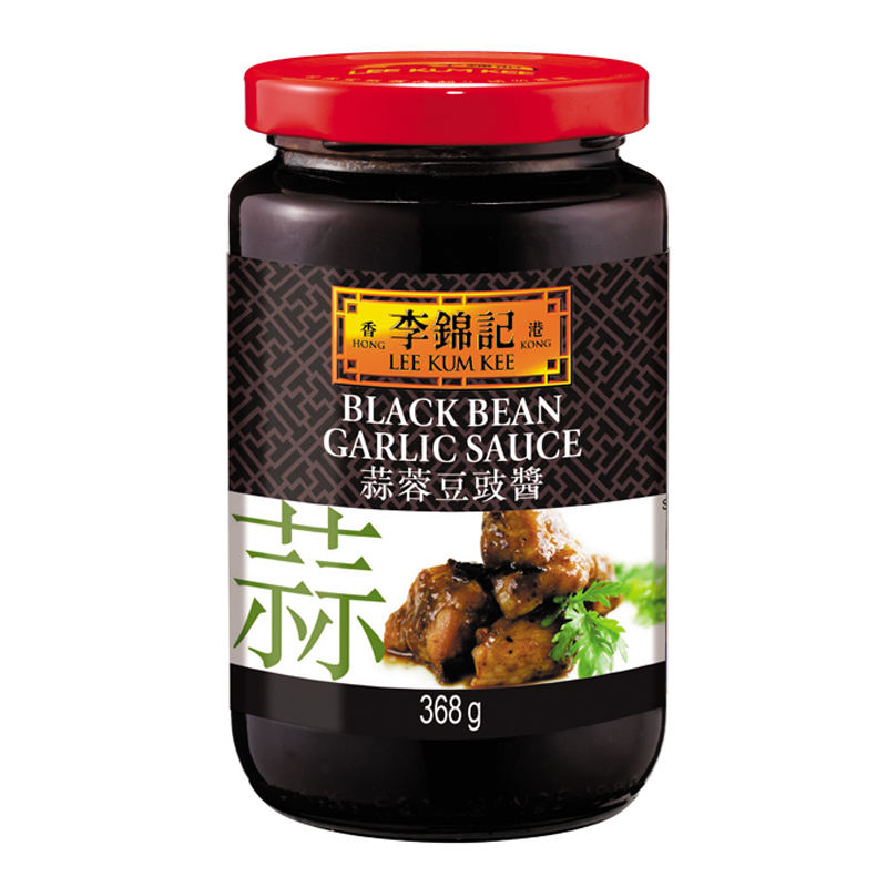 Lee Kum Kee Chinese Black Bean Garlic Sauce Paste in Jar 368g VEGAN