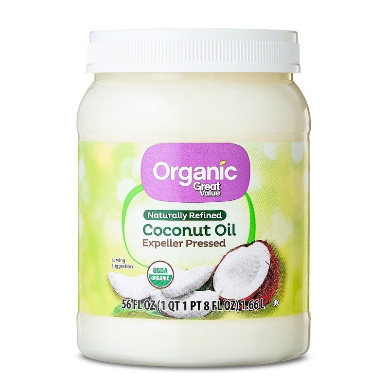 Organic Naturally Refined Coconut Oil for Cooking Skin & Hair, 56 Fl Oz